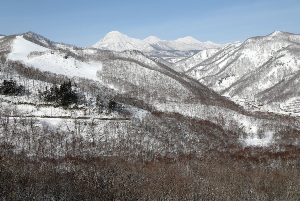 日本北海道的冬季风光图片下载