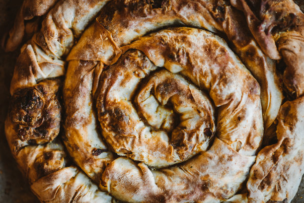 传统塞尔维亚/波斯尼亚/南斯拉夫美食：自制馅饼图片下载