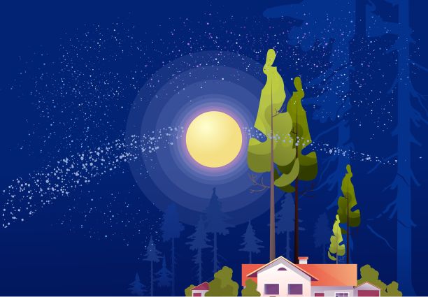 林中小屋图片下载