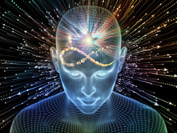 大脑频率的光图片下载