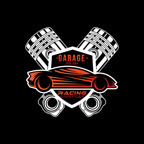 汽车服务图标矢量插图模板。现代汽车服务矢量剪影设计。汽车矢量图用于汽车维修，经销商，车库和服务。图片下载