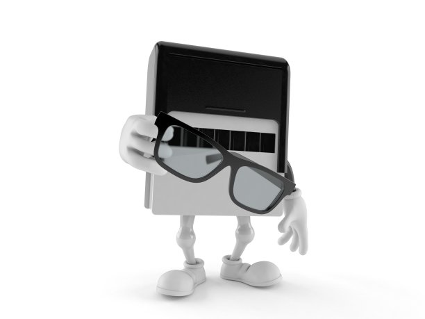 橡胶印章字符持有眼镜图片下载