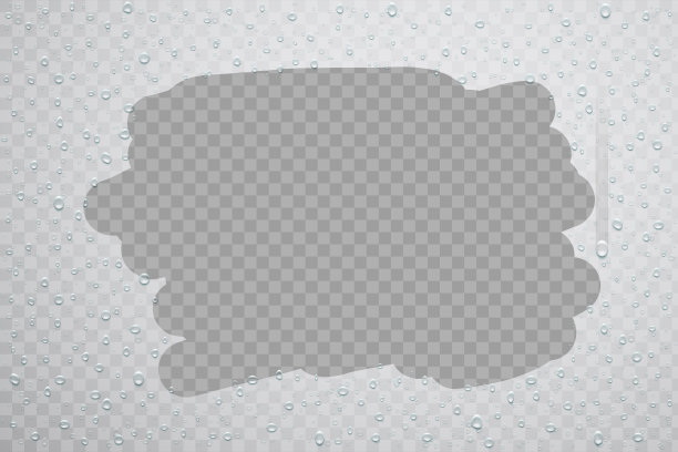 雾蒙蒙的玻璃上凝结的水珠图片下载