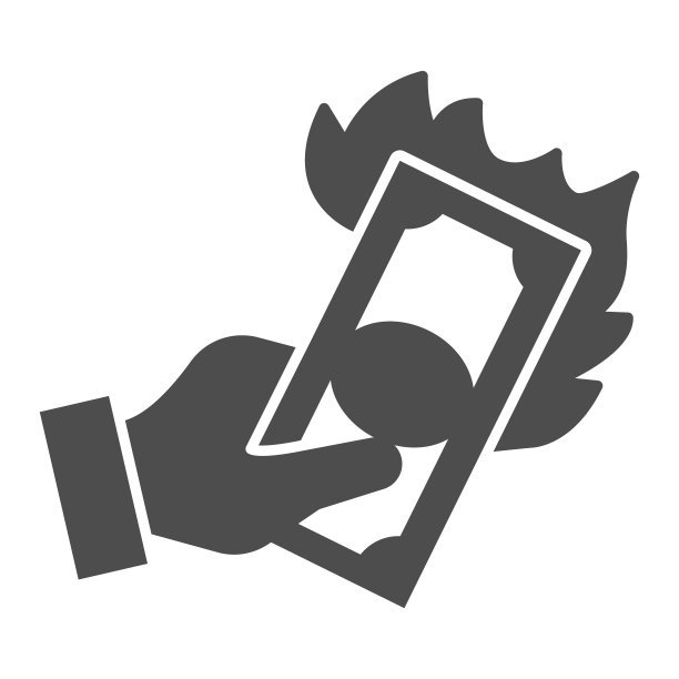 手与燃烧美元固体图标，浪费金钱的概念，美元在火标志上的白色背景，金钱与火焰在手的图标在象形风格的移动，网页设计。矢量图形。图片下载