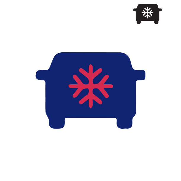 雪图标车内显示空调矢量图标设计在白色背景图片下载