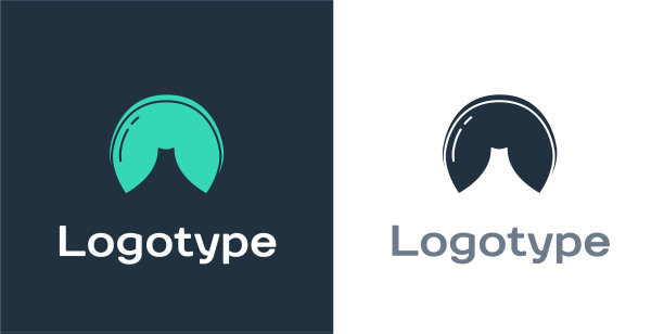 标识中文幸运饼干图标孤立上图片下载