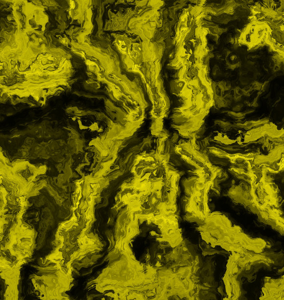 在黑色画布上，黄色阴影的波浪和随意的混合图片下载