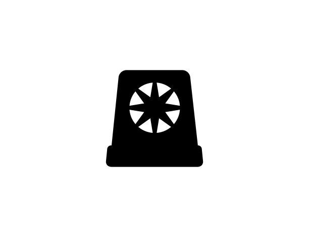 警车灯平矢量图标。孤立的紧急汽车灯插图符号-向量图片下载