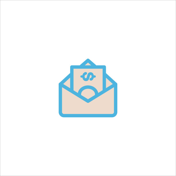 钞票图标平面矢量标志设计新潮图片下载