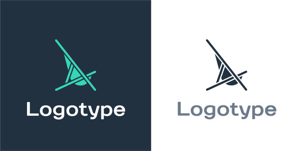 标志型太阳床图标孤立在白色背景图片下载