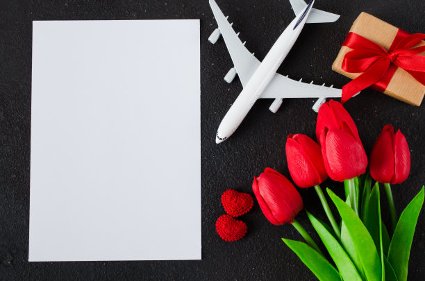 情人节或母亲节的旅行计划。旅游概念,模型。图片下载