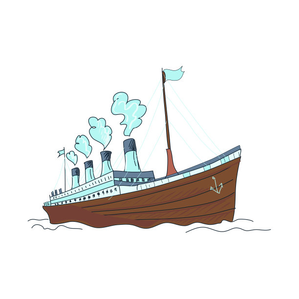 涂鸦的船图片下载