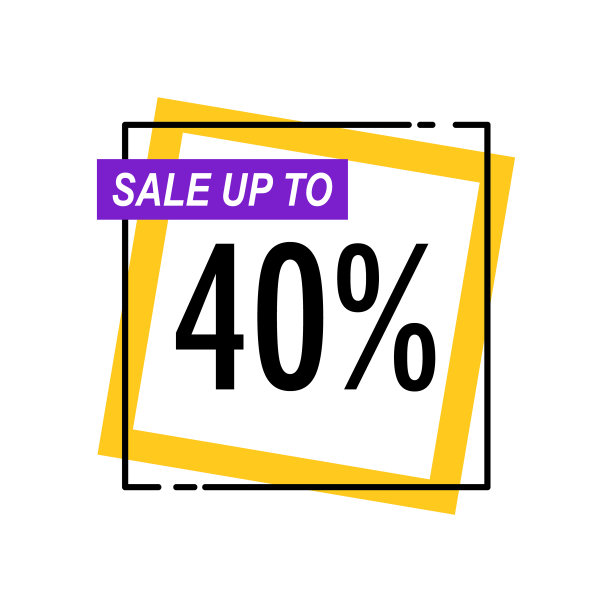 现代销售高达40%标签图片下载