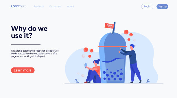 男人和女人喝着外卖珍珠奶茶素材图片