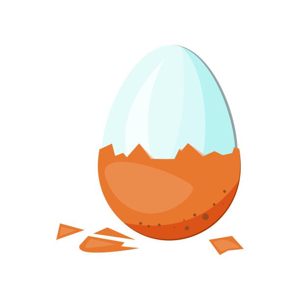清洁鸡蛋插图素材图片