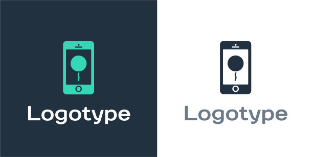 标志型手机与生日信息图标图片下载