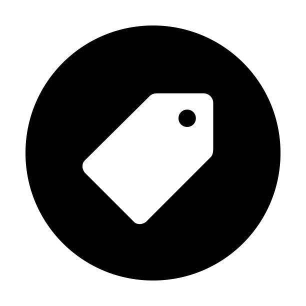 简单的价签图标矢量图形设计。图片下载