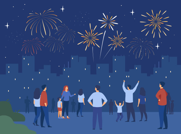 节日城市夜概念图片下载