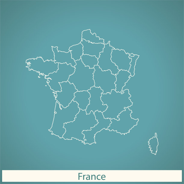 法国的地图图片下载