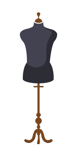 服装或套装的人体模型孤立在白色上图片下载