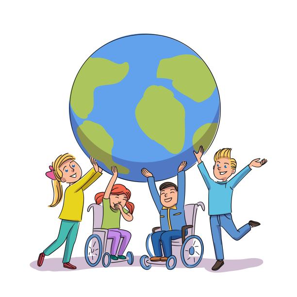 儿童残疾意识日和支持图片下载