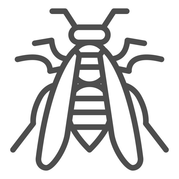 蜜蜂线性图标，昆虫概念图片下载