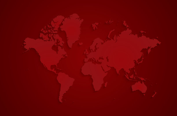 世界地图。流行的世界地图矢量全球模板网站，设计，封面，年度报告，信息图。平面地球图世界地图说明图片下载