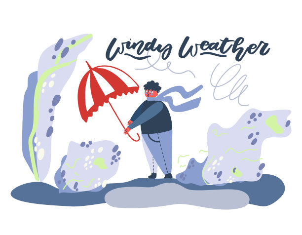 多风的天气。图片下载