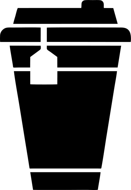 茶杯图标设计模板图片下载