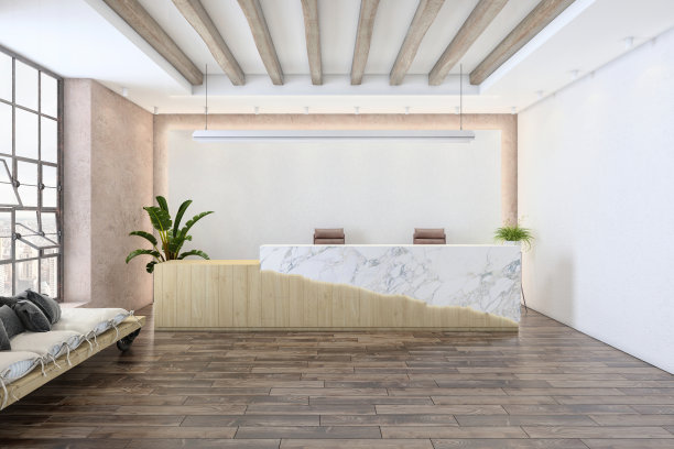 现代办公室内大堂图片下载