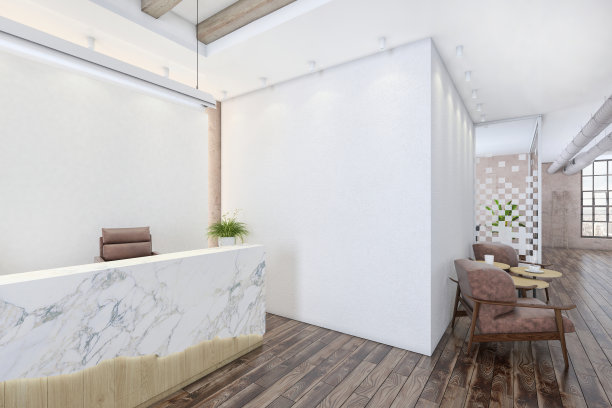 现代办公室内大堂图片下载