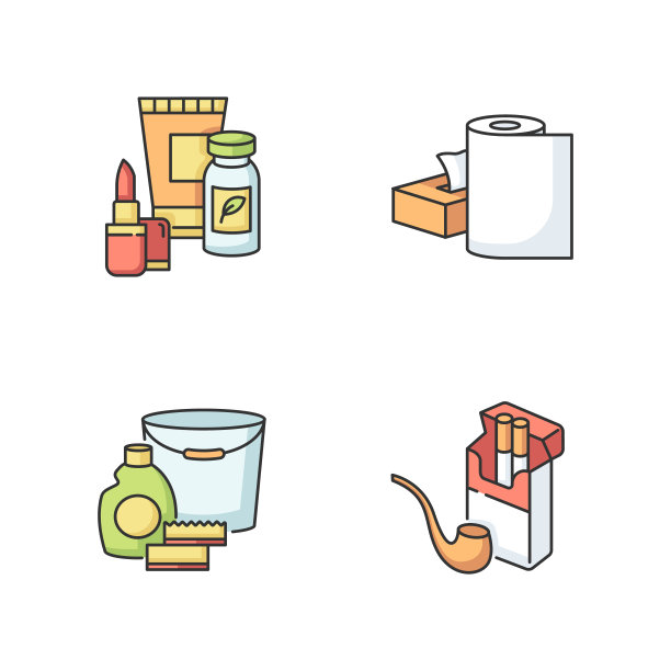 杂货产品RGB颜色图标设置图片下载