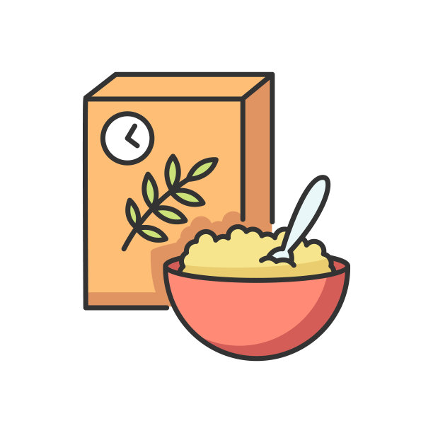 早餐和麦片RGB颜色图标图片下载