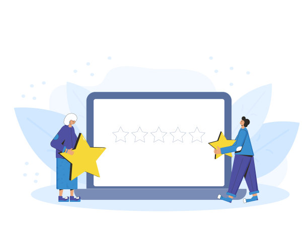 反馈的概念。手里拿着星星的人图片下载