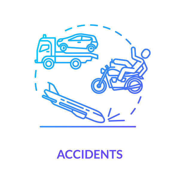 航空和交通事故，灾难的概念图标。飞机失事，创伤，致命事件因素构想细线插图。矢量隔离轮廓RGB彩色绘图。可编辑的中风图片下载