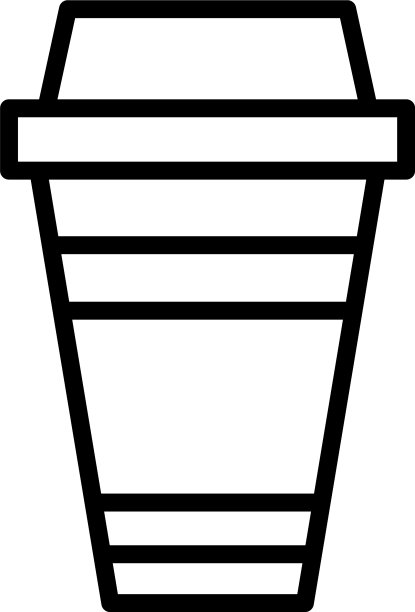 茶杯图标设计模板图片下载