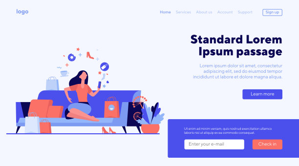 年轻女子用智能手机选购商品图片下载