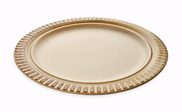 棕色板与深棕色边缘，孤立在白色背景与剪辑路径，侧视图图片下载