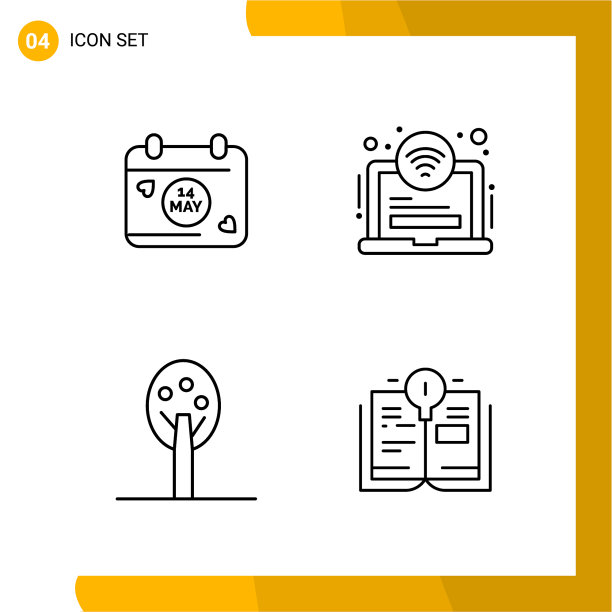 图标设置线条样式图标包轮廓符号图片下载