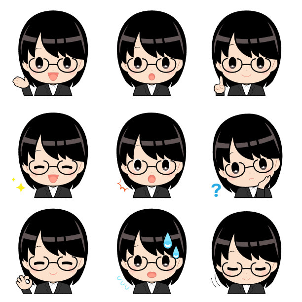 面部表情套黑头发的女人在商务套装图片下载