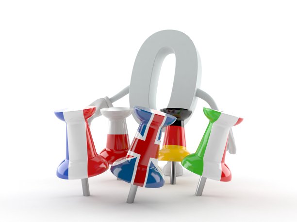 零字符和图钉在旗帜图片下载