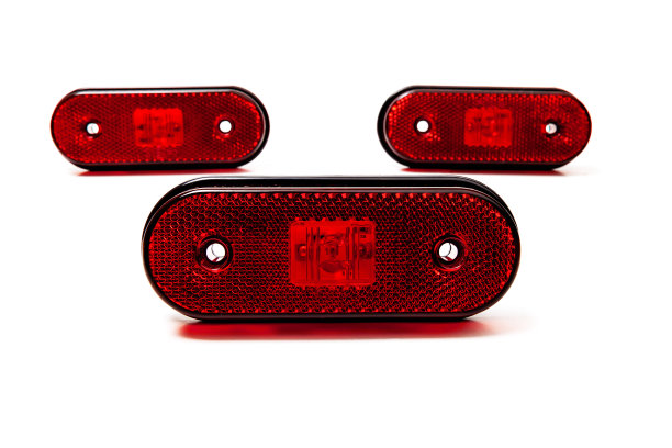 卡车后部LED侧灯隔离白色背景图片下载