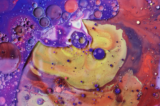 丙烯酸漆圆形油抽象背景图片下载