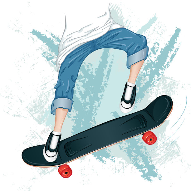 滑板的颜色打印图片下载