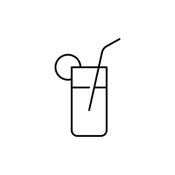 鲜果鸡尾酒线图标。图片下载