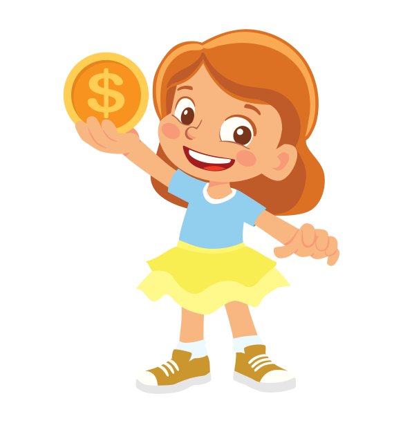 男孩把硬币图片下载