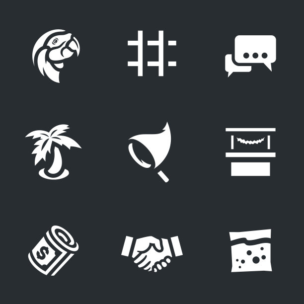 禽鸟市场向量集。图片下载