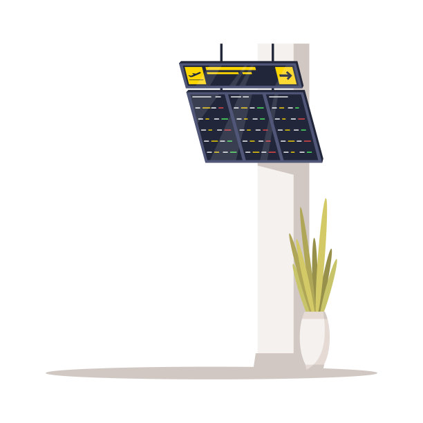 飞行信息半平面RGB彩色矢量图图片下载