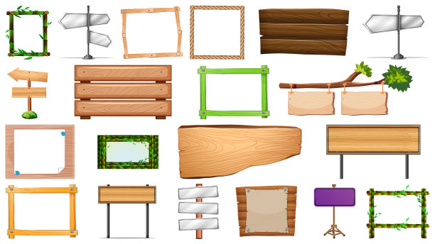 各种类型的标志条幅图片下载