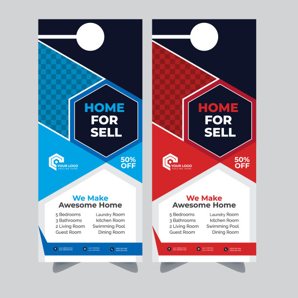 房地产和建筑门吊架设计模板。企业门衣架设计，衣架标签，门衣架标签的房间在酒店或度假村纸门把手锁衣架套图片下载